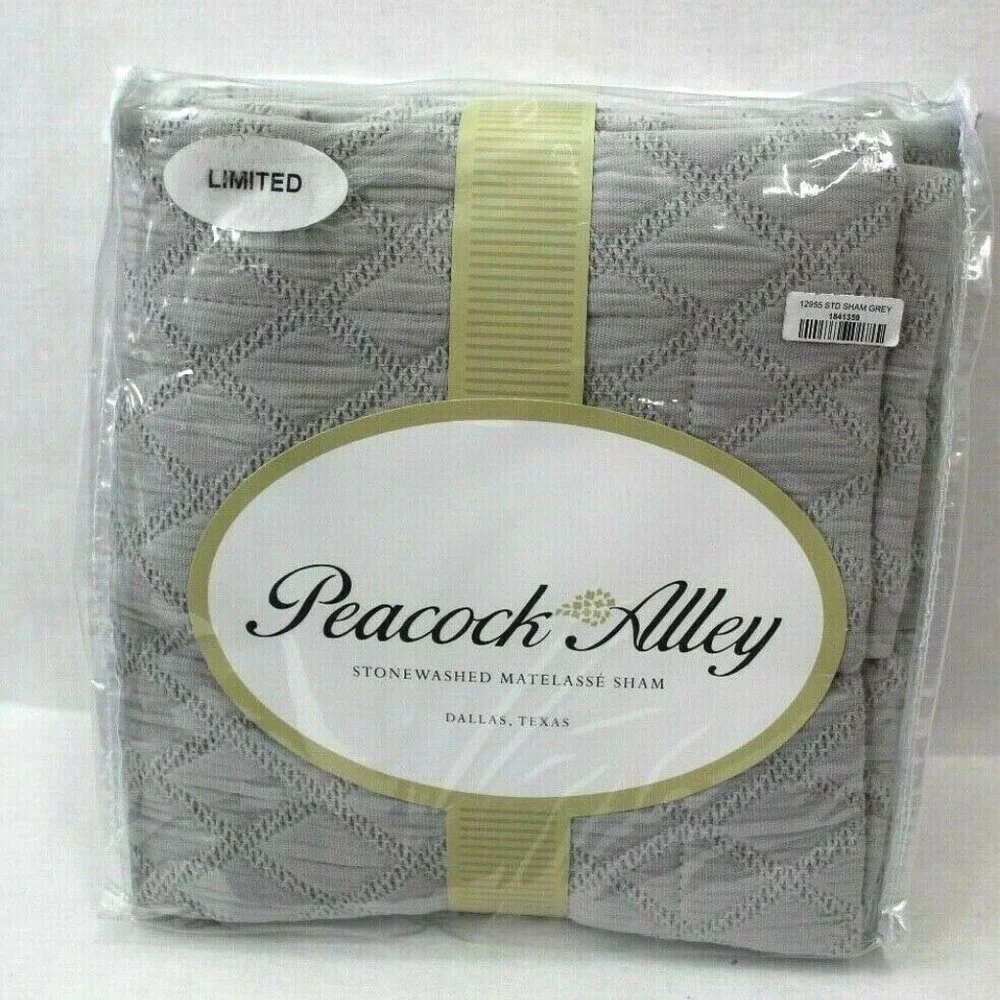 Peacock Alley One Stonewashed Matelasse Sham Standard